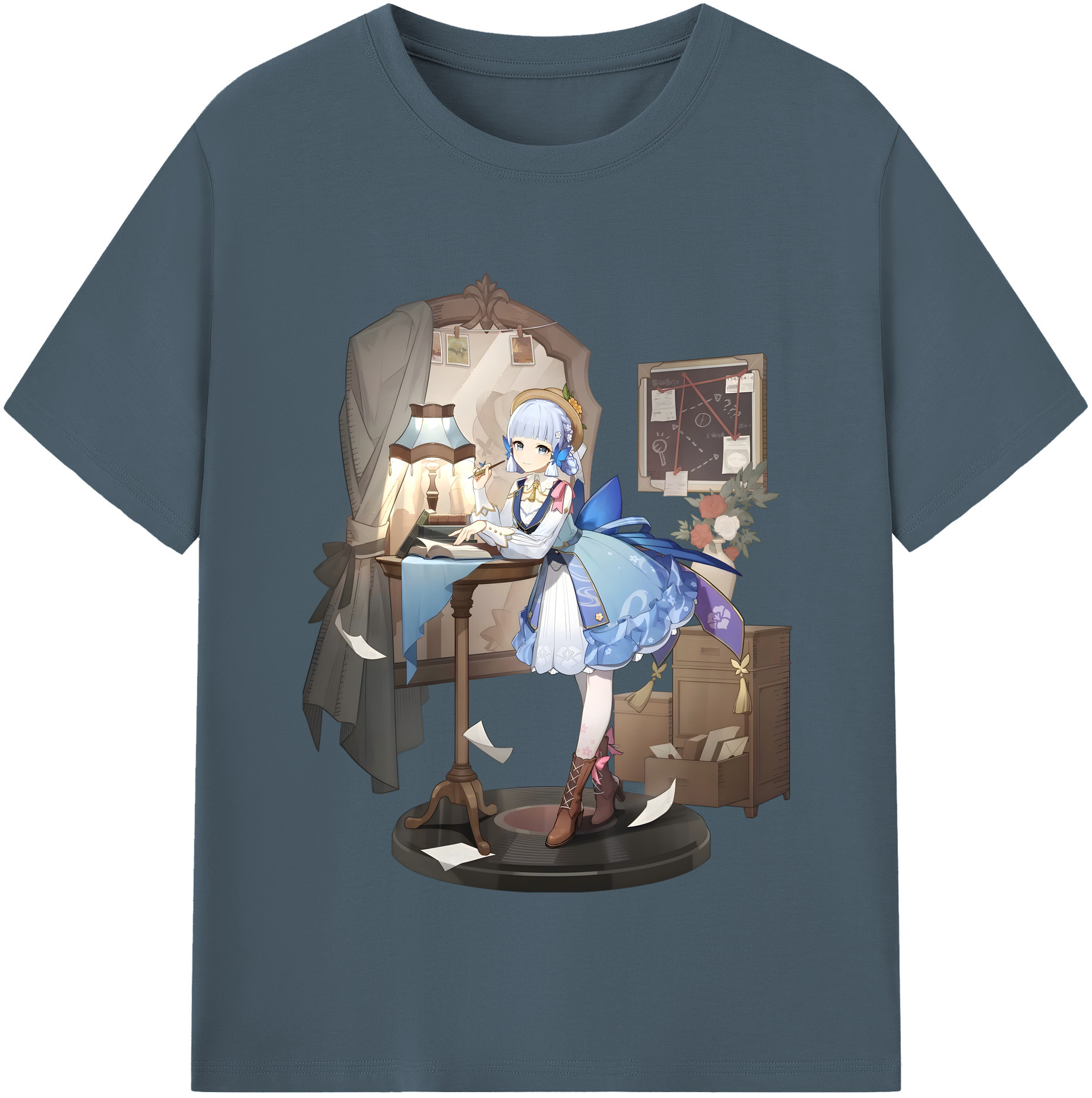 げんし神 神里綾華 神宮寺レン genshin Kamimiya Ren 綿100％半袖Tシャツ（フロントプリント）